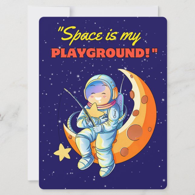 UTOMJORDING, UNIVERSUM, RYMDKAPSEL, PLANET OCH AST JULKORT (Framsida)