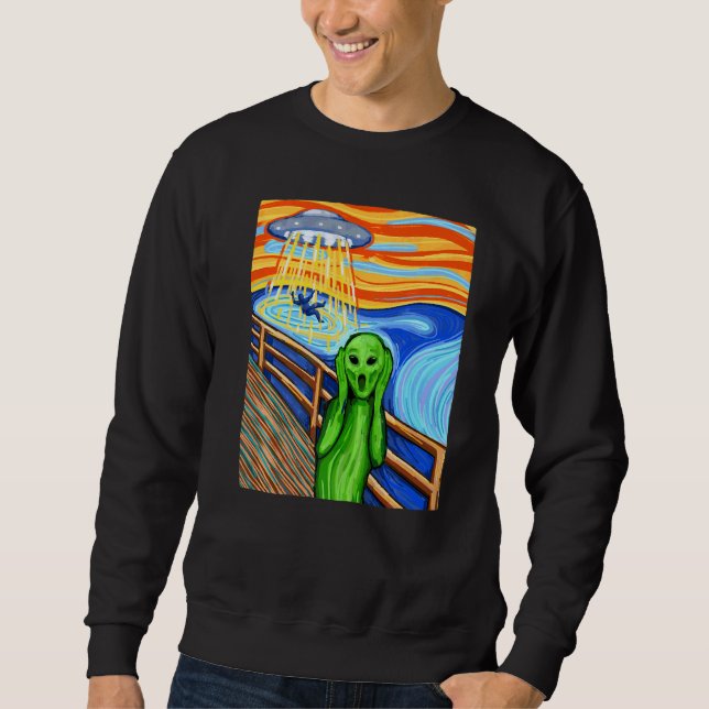 Utomjording   Utomjording  Utomjording  T-shirt UF Lång Ärmad Tröja (Framsida)