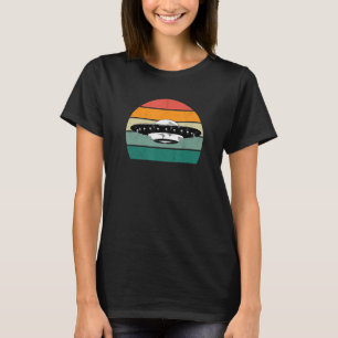Utomjordingar Alien Space Spaceships Beaming Grönt T Shirt