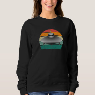 Utomjordingar Alien Space Spaceships Beaming Grönt T Shirt