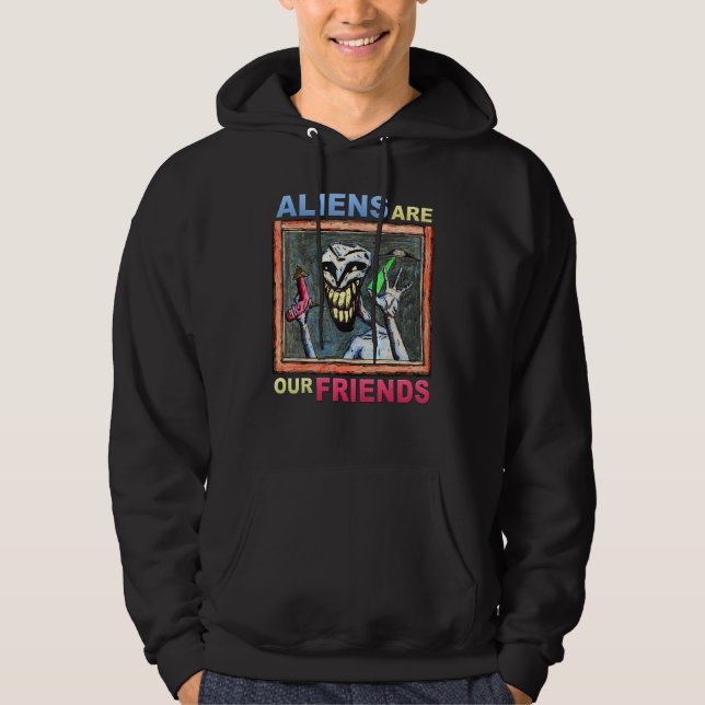 Utomjordingar är våra vänner, utomlands, Ufo Hoodie (Framsida)
