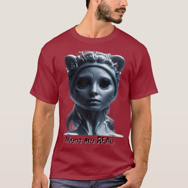 Utomjordingar är VERKLIGA! T Shirt (Framsida)