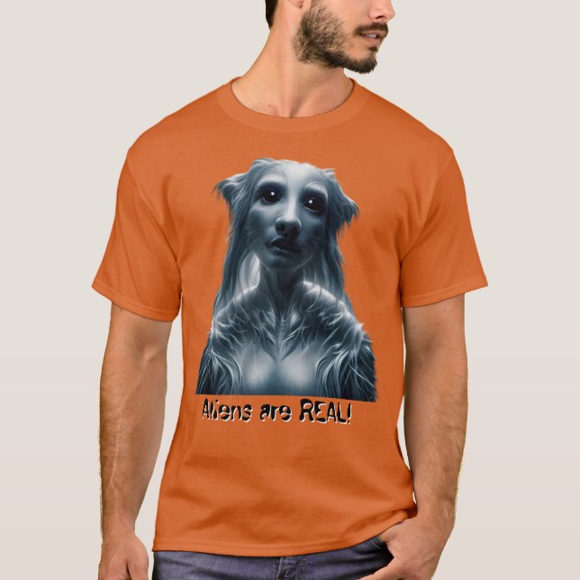 Utomjordingar är VERKLIGA! T Shirt (Framsida)