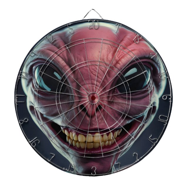 Utomjordingar. Darttavla (Framsidan)