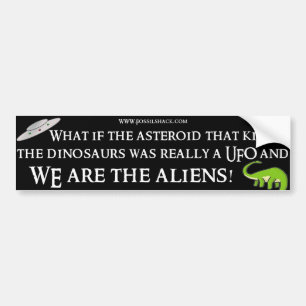 Utomjordingar dödade dinosaursbildekalet bildekal