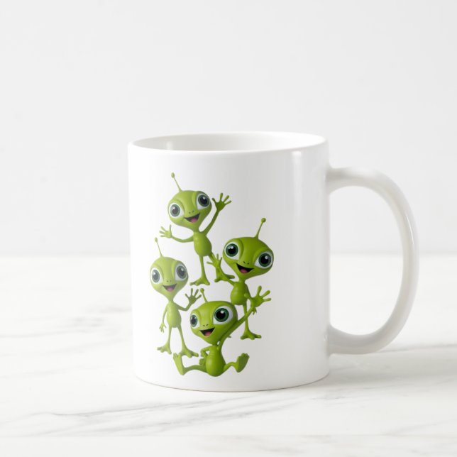Utomjordingar för Animerad av Grönt Kaffemugg (Höger)