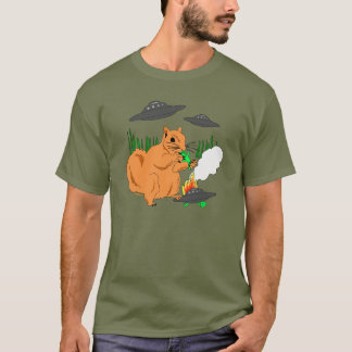 Utomjordingar för ekorrar t shirt