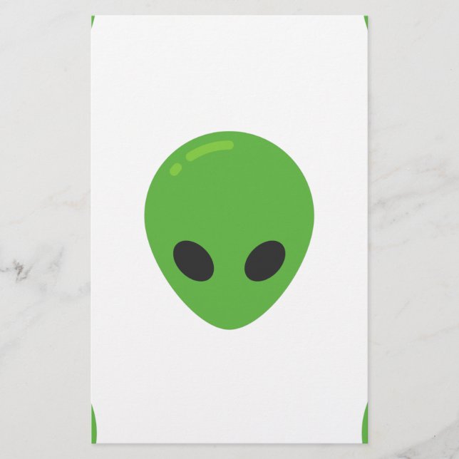 utomjordingar för emoji brevpapper (Framsida)