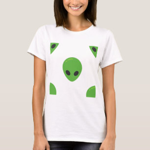 utomjordingar för emoji t-shirt