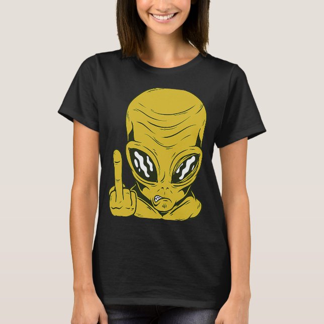 Utomjordingar för främmande blanksteg t shirt (Framsida)