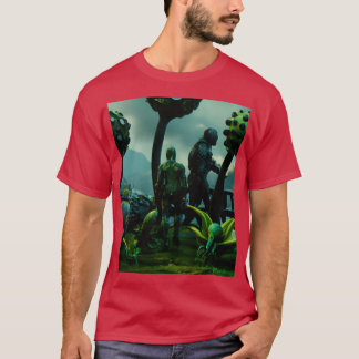 utomjordingar för grönt t shirt