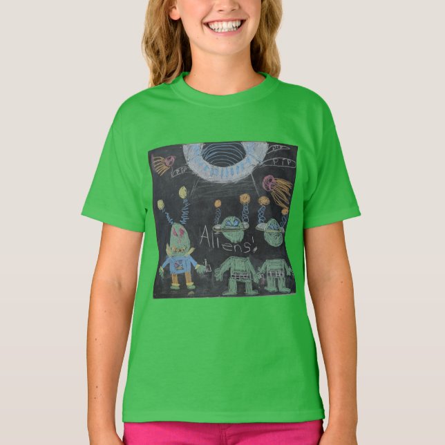 Utomjordingar från Rymden av Yulia T Shirt (Framsida)