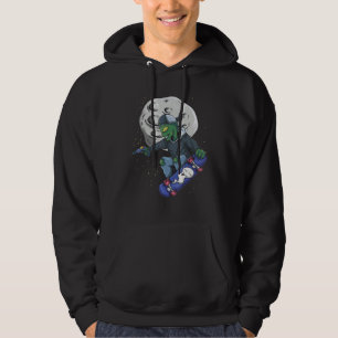 Utomjordingar galaxer planeter leksaker kul lycka hoodie