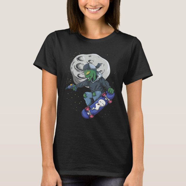 Utomjordingar galaxer planeter leksaker kul lycka  t shirt (Framsida)