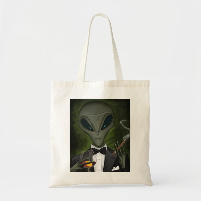 Utomjordingar Har Class Bag Tygkasse (Framsidan)