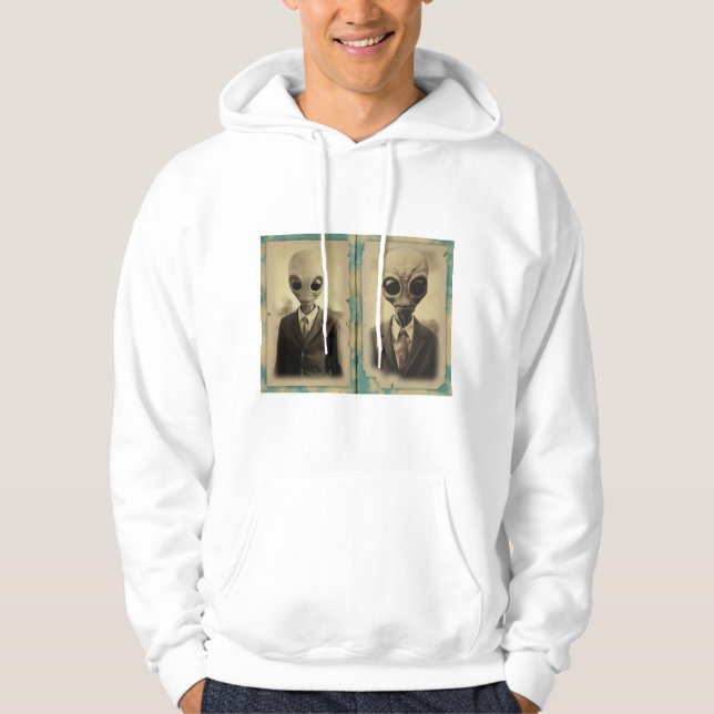 Utomjordingar Hoodie (Framsida)