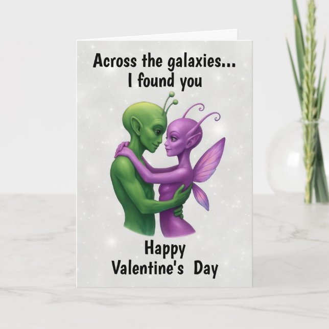 UTOMJORDINGAR i KÄRLEK VALENTINES DAY Kort (Framsida)