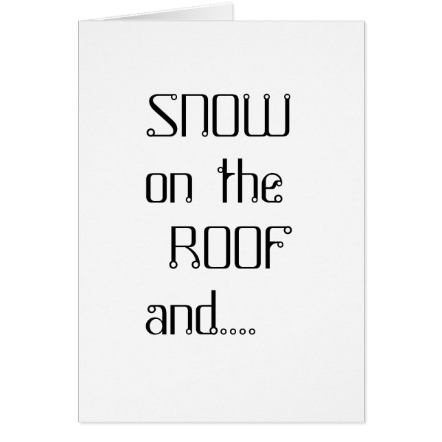 Utomjordingar i loftet hälsningskort (Framsidan)