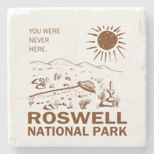 Utomjordingar i Roswell nationalpark UFO Flies Sau Stenunderlägg