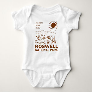 Utomjordingar i Roswell nationalpark UFO Flies Sau T Shirt