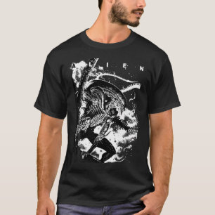Utomjordingar Iconic Epic Xenomorph in Mörk Big Ch T Shirt