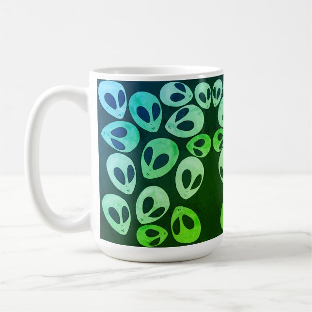 utomjordingar kaffemugg (Vänster)