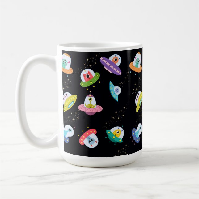 utomjordingar kaffemugg (Vänster)