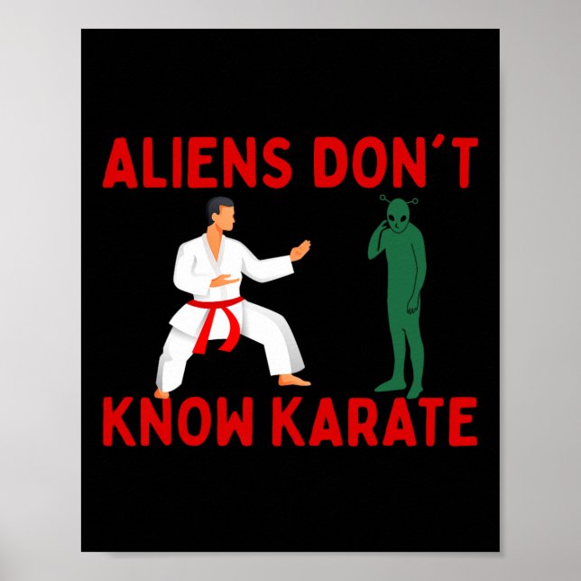 Utomjordingar Know Karate 2 Poster (Framsidan)