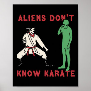 Utomjordingar Know Karate 4 Poster