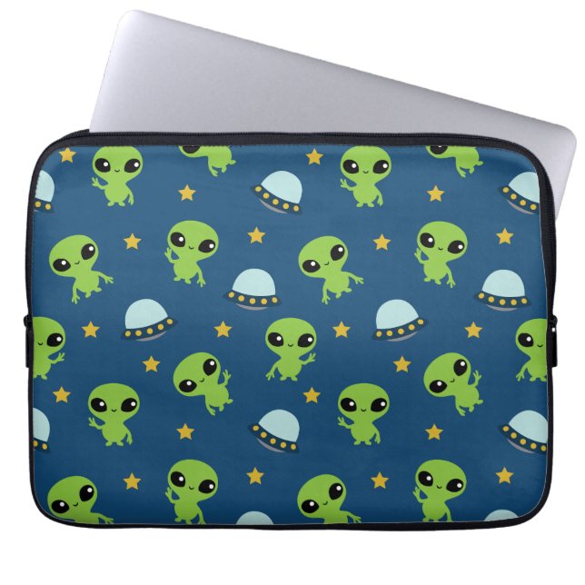 Utomjordingar Laptop sleeve (Framsidan)