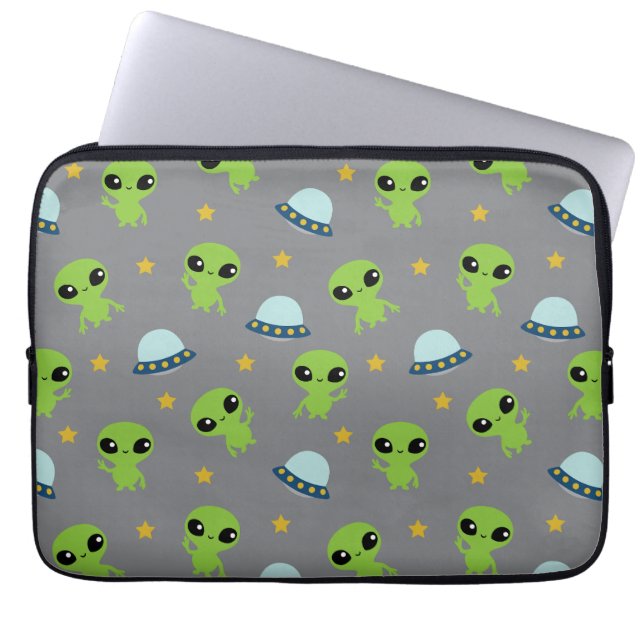 Utomjordingar Laptop sleeve (Framsidan)