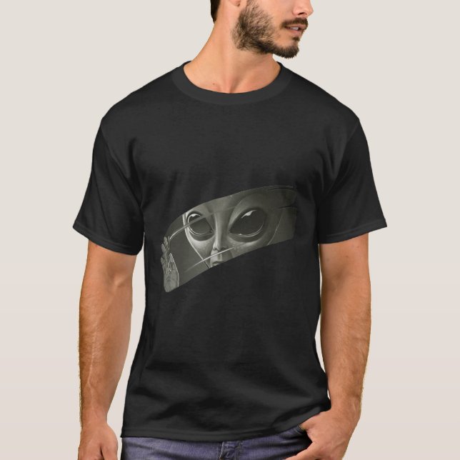 Utomjordingar Lönsam grafik UFO Alien T Shirt (Framsida)