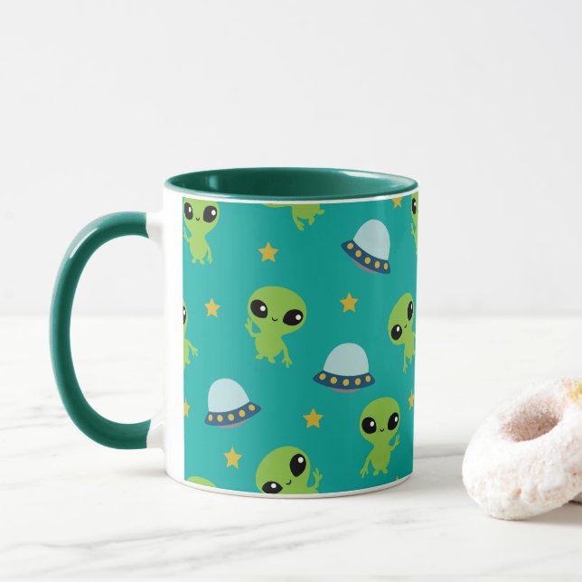 Utomjordingar Mugg (Med munk)