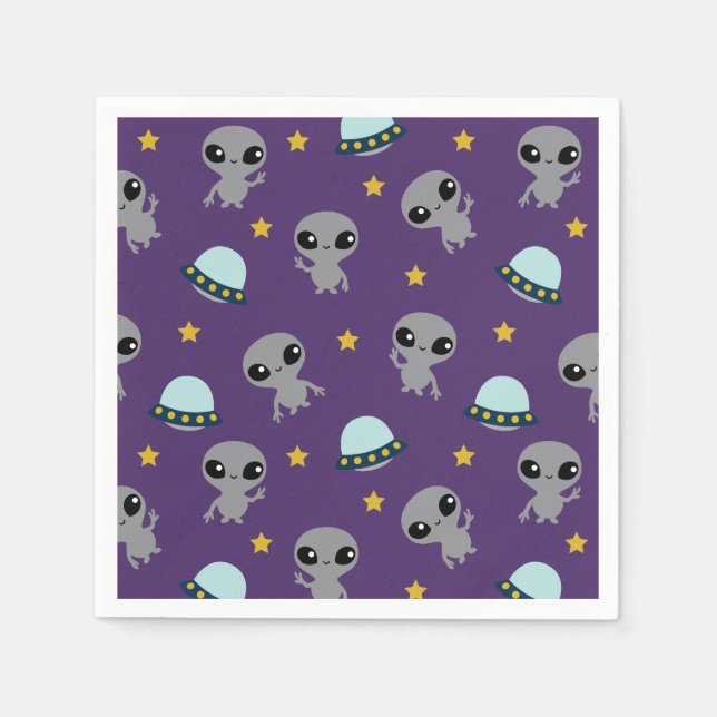 Utomjordingar Napkins Pappersservett (Framsidan)