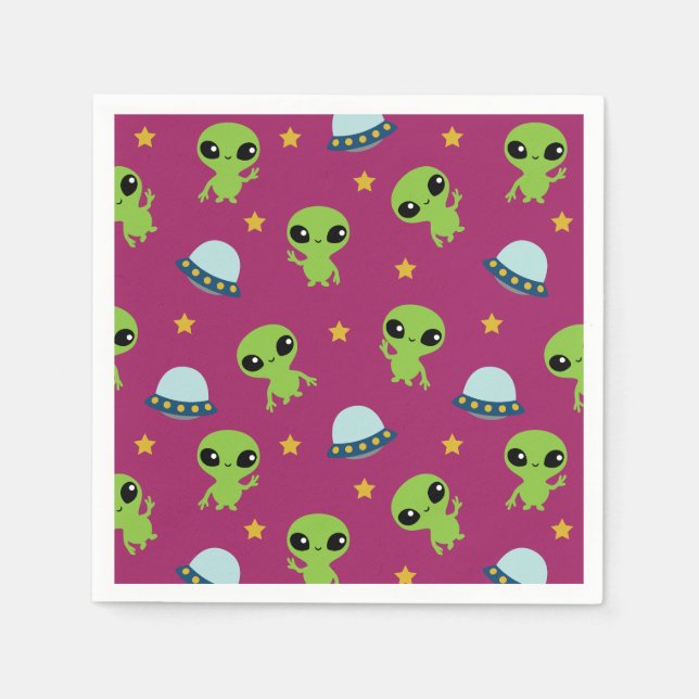 Utomjordingar Napkins Pappersservett (Framsidan)