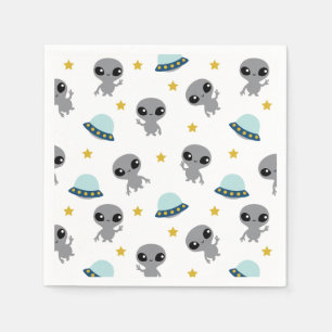 Utomjordingar Napkins Pappersservett