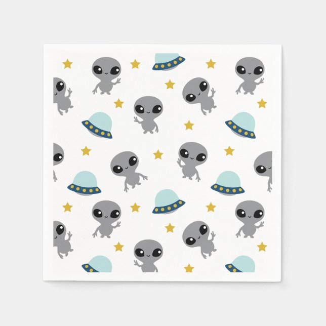 Utomjordingar Napkins Pappersservett (Framsidan)