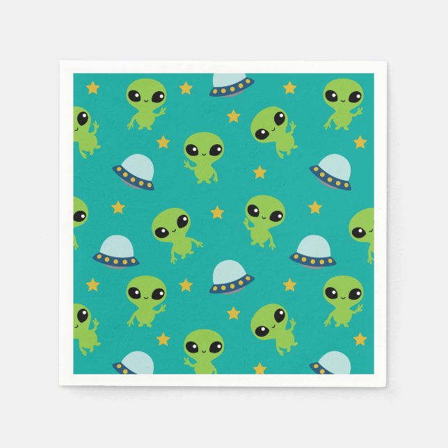 Utomjordingar Napkins Pappersservett (Framsidan)