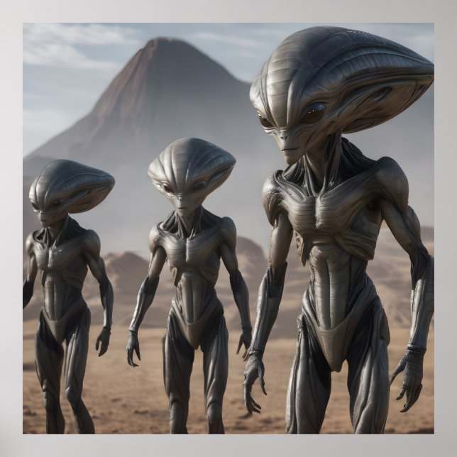 Utomjordingar och Volcano Poster (Framsidan)