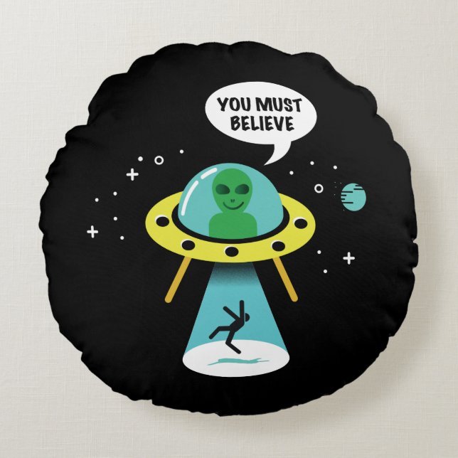 Utomjordingar Rund Kudde (Framsidan)