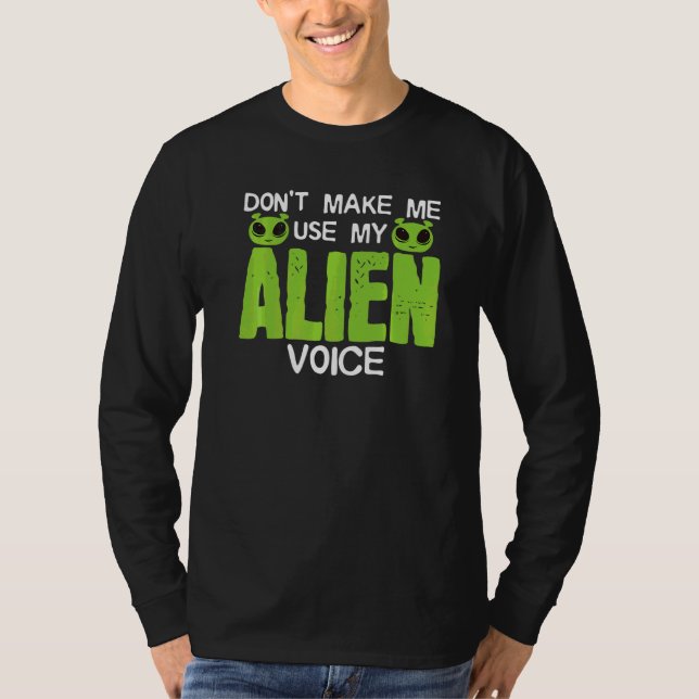 Utomjordingar som säger Joke Astrobiolog Ufo Exobi T Shirt (Framsida)