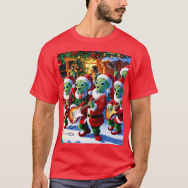 Utomjordingar sten för christmas t shirt
