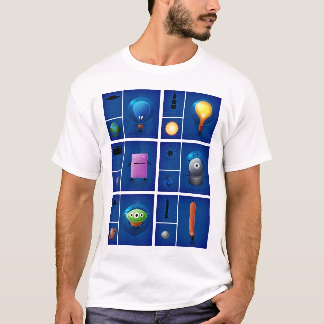 Utomjordingar Tee Shirt (Framsida)