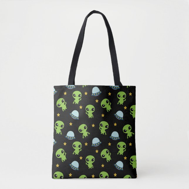 Utomjordingar Tote Bag Tygkasse (Framsida)