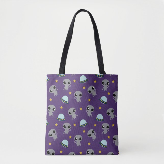 Utomjordingar Tote Bag Tygkasse (Framsida)