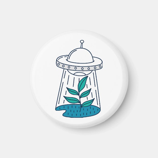 Utomjordingar UFO Magnet (Framsidan)