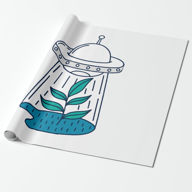 Utomjordingar UFO Presentpapper (Utrullad)