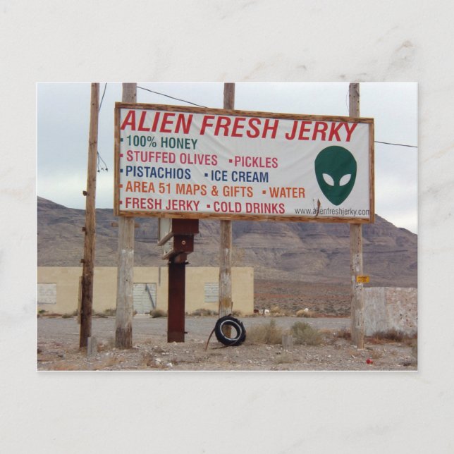 Utomjordingar! Vykort (Framsida)