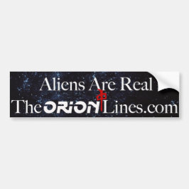 utomjordingarna är äkta theorionlines.com stötfång bildekal