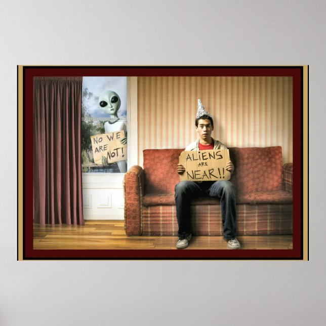 Utomjordingarna är nära - stora Poster (Framsidan)